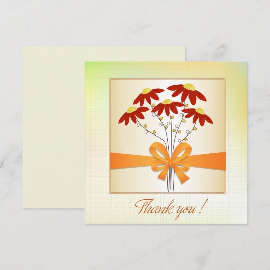 Hübsche Blume mit Multifunktionsleiste Vielen Dank (Vorne/Hinten)