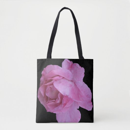 Hübsche Blume mit rosa Rose boho modische Kunst Tasche (Vorderseite)
