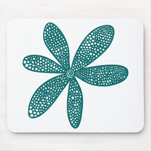 Hübsche Blume - Moss Green Mousepad (Vorne)