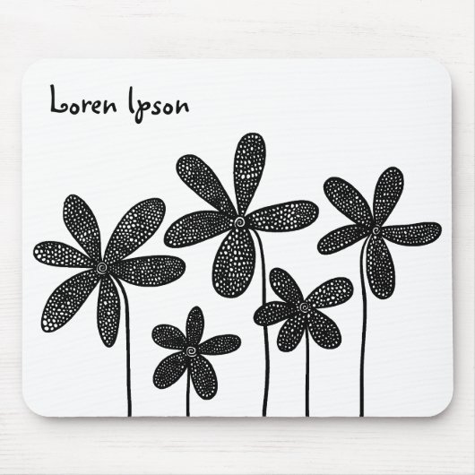 Hübsche Blume Mousepad (Vorne)