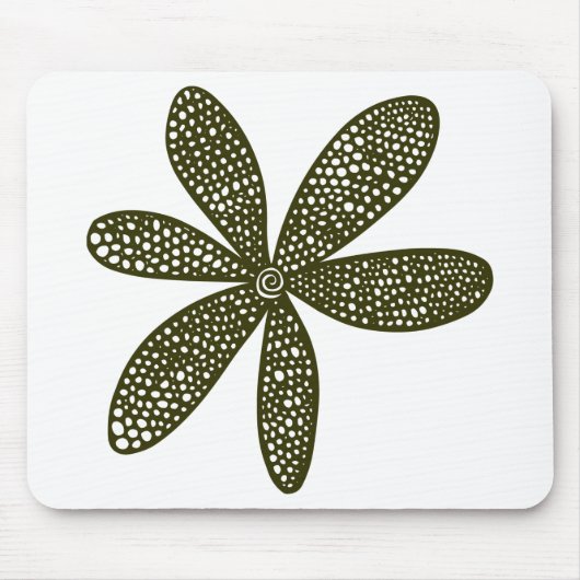 Hübsche Blume - Murky Green Mousepad (Vorne)