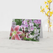 Hübsche Blume Muttertagskarte individuell anpassba Karte (Gelbe Blume)