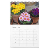 Hübsche Blume nach Geburtsmonat, 12-monatiger Kale Kalender (Feb 2027)