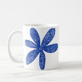 Hübsche Blume - Navy Blue Kaffeetasse (Links)