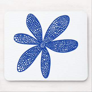 Hübsche Blume - Navy Blue Mousepad