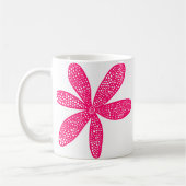 Hübsche Blume - Neon Red Kaffeetasse (Links)