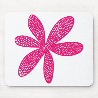 Hübsche Blume - Neon Red Mousepad
