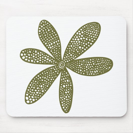 Hübsche Blume - Olivenöle Mousepad (Vorne)