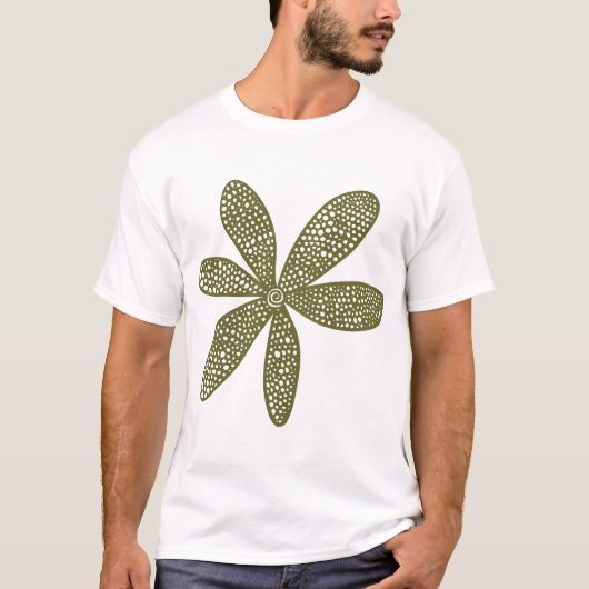 Hübsche Blume - Olivenöle T-Shirt (Vorderseite)