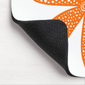 Hübsche Blume - Orange Mousepad (Ecke)