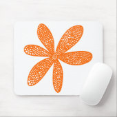 Hübsche Blume - Orange Mousepad (Mit Mouse)