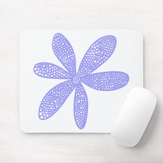 Hübsche Blume - Pastellblau Mousepad (Mit Mouse)
