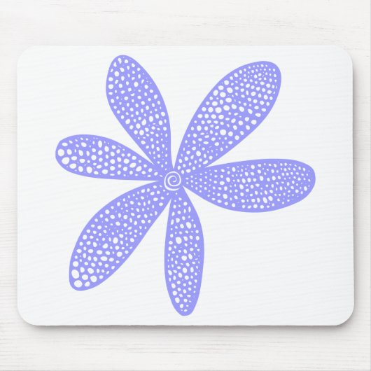 Hübsche Blume - Pastellblau Mousepad (Vorne)