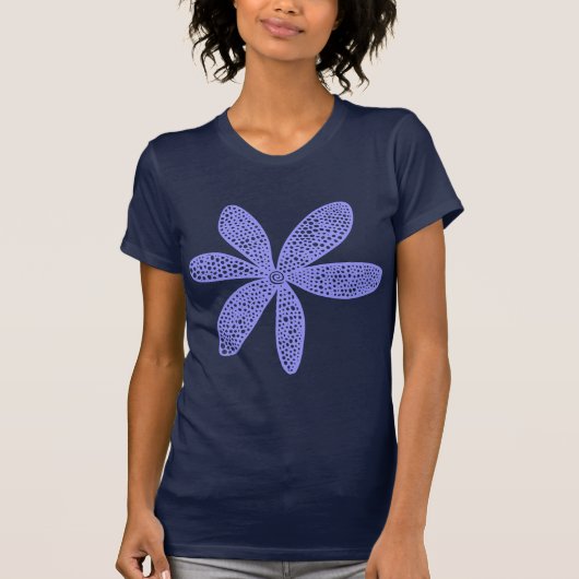Hübsche Blume - Pastellblau T-Shirt (Vorderseite)