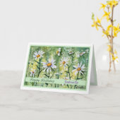 Hübsche Blume Personalisiert Happy Birthday Card Karte (Gelbe Blume)