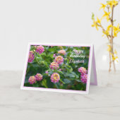 Hübsche Blume Personalisiert Happy Birthday Card Karte (Gelbe Blume)