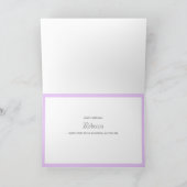 Hübsche Blume Personalisiert Happy Birthday Card Karte (Innenseite)