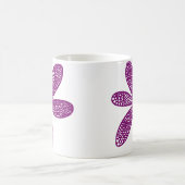 Hübsche Blume - Plum Kaffeetasse (Mittel)