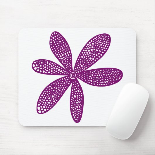 Hübsche Blume - Plum Mousepad (Mit Mouse)