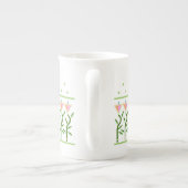 Hübsche Blume Porzellantasse (Rückseite)