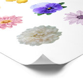 Hübsche Blume Poster (Ecke)
