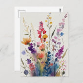 Hübsche Blume Postkarte (Vorne/Hinten)