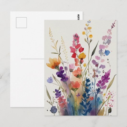 Hübsche Blume Postkarte (Vorne/Hinten)