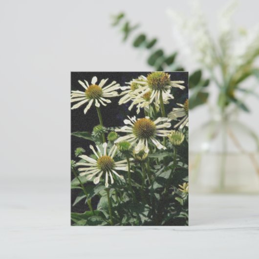 Hübsche Blume Postkarte (Stehend Vorderseite)