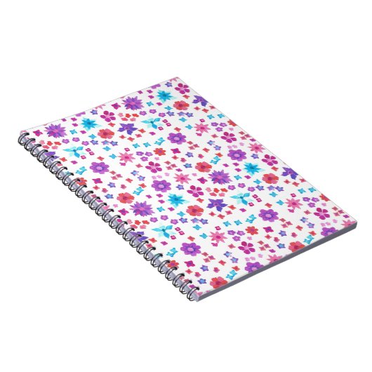 Hübsche Blume-Power Spiral Notebook oder Journal Notizblock (Rechte Seite)