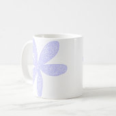 Hübsche Blume - Pulver blau Kaffeetasse (Vorderseite Links)