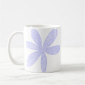 Hübsche Blume - Pulver blau Kaffeetasse (Links)