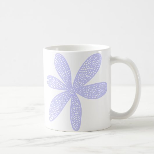 Hübsche Blume - Pulver blau Kaffeetasse (Rechts)