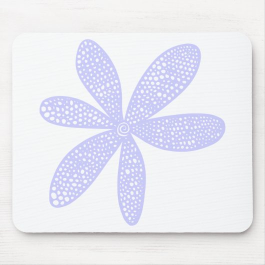 Hübsche Blume - Pulver blau Mousepad (Vorne)