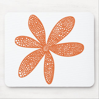 Hübsche Blume - Red Brown Mousepad