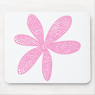 Hübsche Blume - Rosa Mousepad