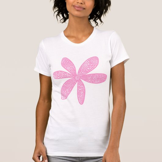 Hübsche Blume - Rosa T-Shirt (Vorderseite)