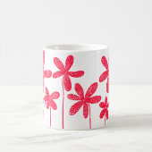 Hübsche Blume - Rot Kaffeetasse (Mittel)