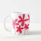 Hübsche Blume - Rot Kaffeetasse (Links)