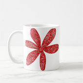 Hübsche Blume - Ruby Red Kaffeetasse (Links)