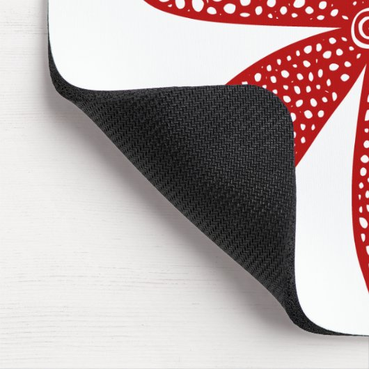 Hübsche Blume - Ruby Red Mousepad (Ecke)