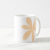 Hübsche Blume - Sand Kaffeetasse (VorderseiteRechts)