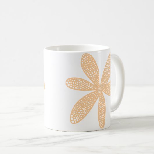 Hübsche Blume - Sand Kaffeetasse (VorderseiteRechts)