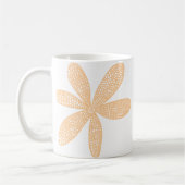 Hübsche Blume - Sand Kaffeetasse (Links)