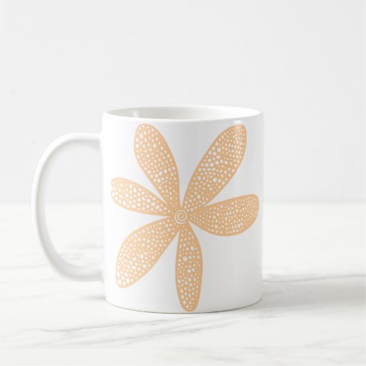 Hübsche Blume - Sand Kaffeetasse (Links)