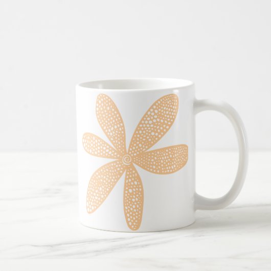 Hübsche Blume - Sand Kaffeetasse (Rechts)