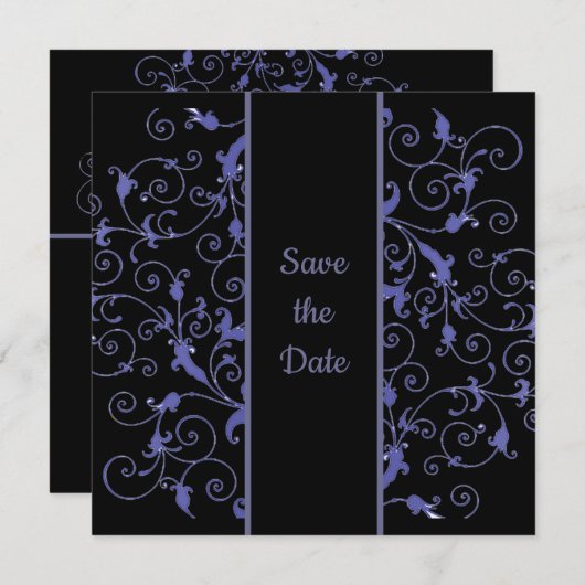 Hübsche Blume Save the Date (Vorne/Hinten)