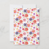 Hübsche Blume Save the Date (Rückseite)