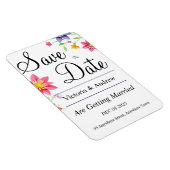 Hübsche Blume Save the Date Magnet (Rechte Seite)