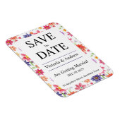 Hübsche Blume Save the Date Magnet (Rechte Seite)