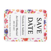 Hübsche Blume Save the Date Magnet (Horizontal)